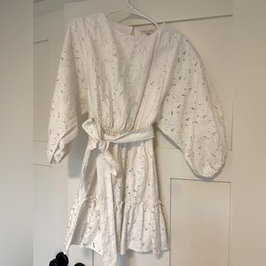 Flying tomato white eyelet dress.